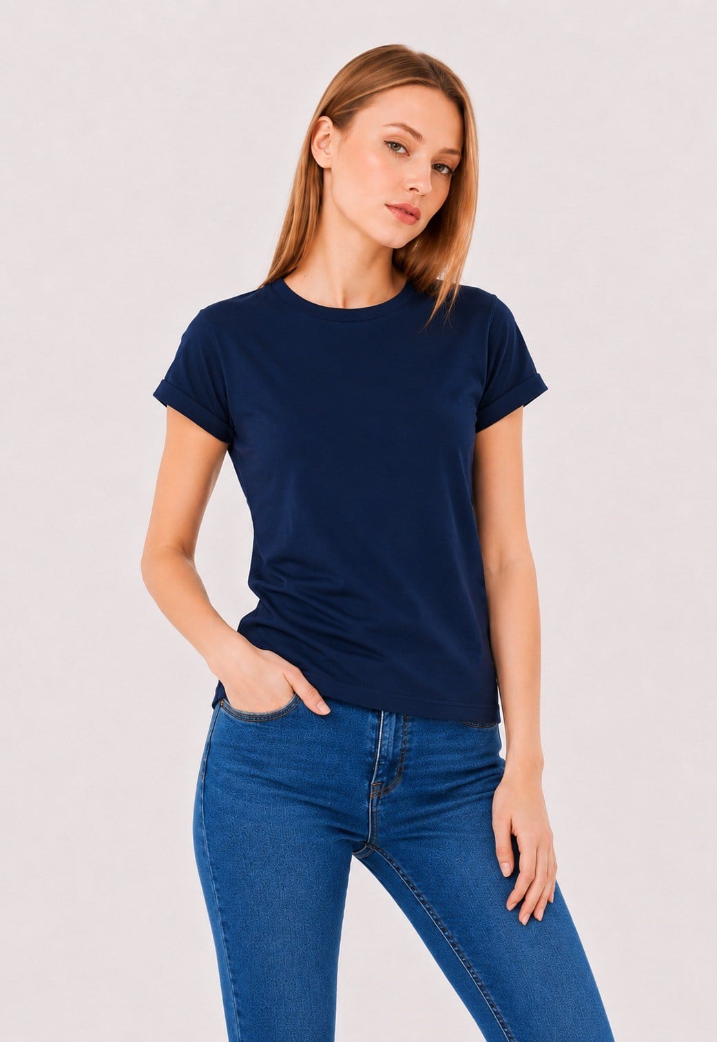 Sortie CollectionDuble Kollu Tshirt İndigo