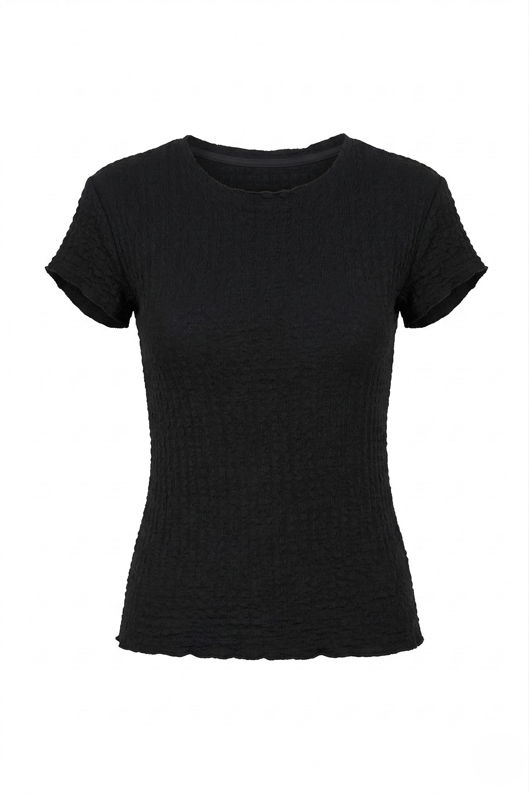  Sortie Collection619- Karpıuz kollu bürümcük tshirt Siyah
