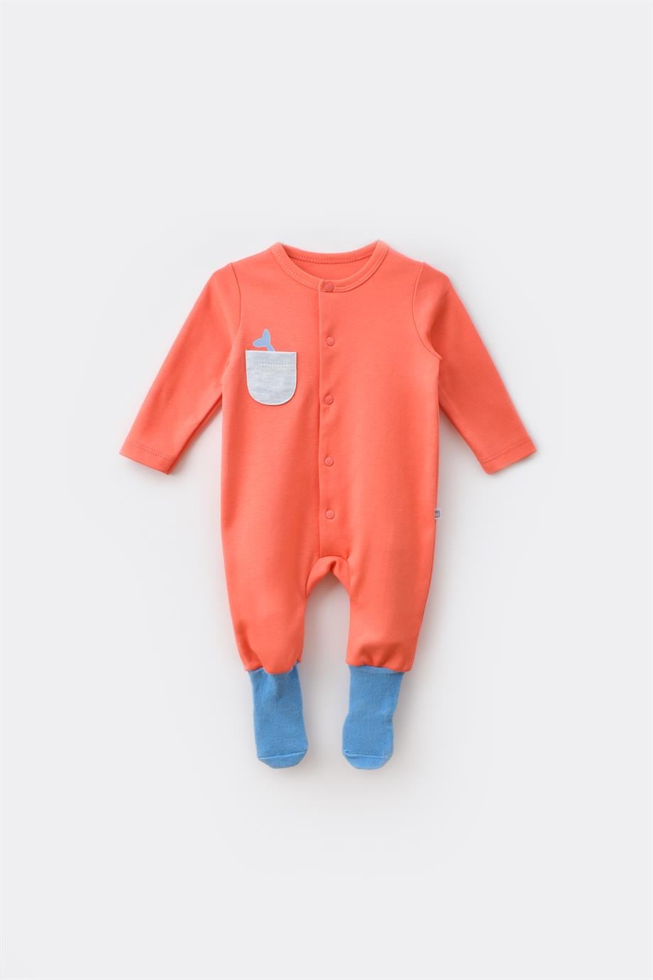 BİBABY PIRATE FINNY ÇORAPTOLONTULUM CORAL SET