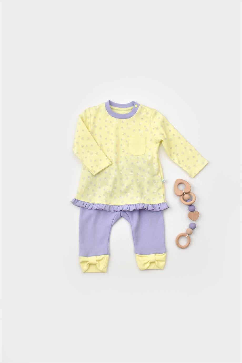 BİORGANİC LOVE YOU BABY 2Lİ TAKIM YELLOW SET