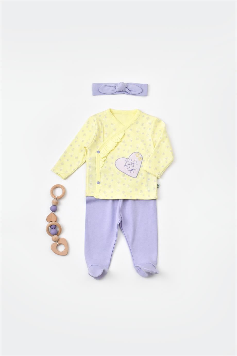 BİORGANİC LOVE YOU BABY 3LÜ SET YELLOW SET