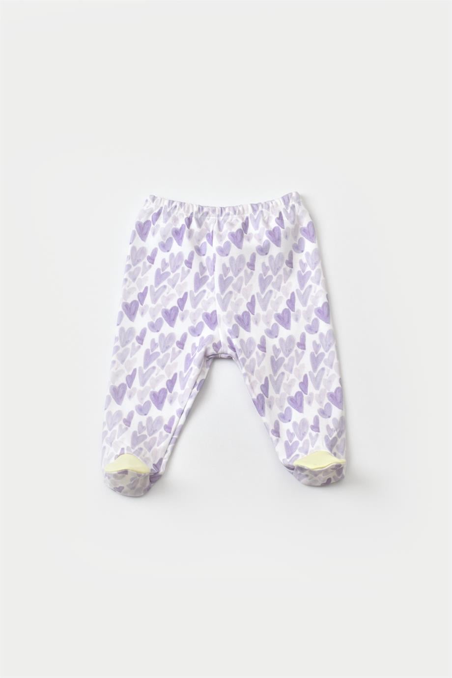 BİORGANİC LOVE YOU BABY PATİKLİ ALT YELLOW LAVENDER SET