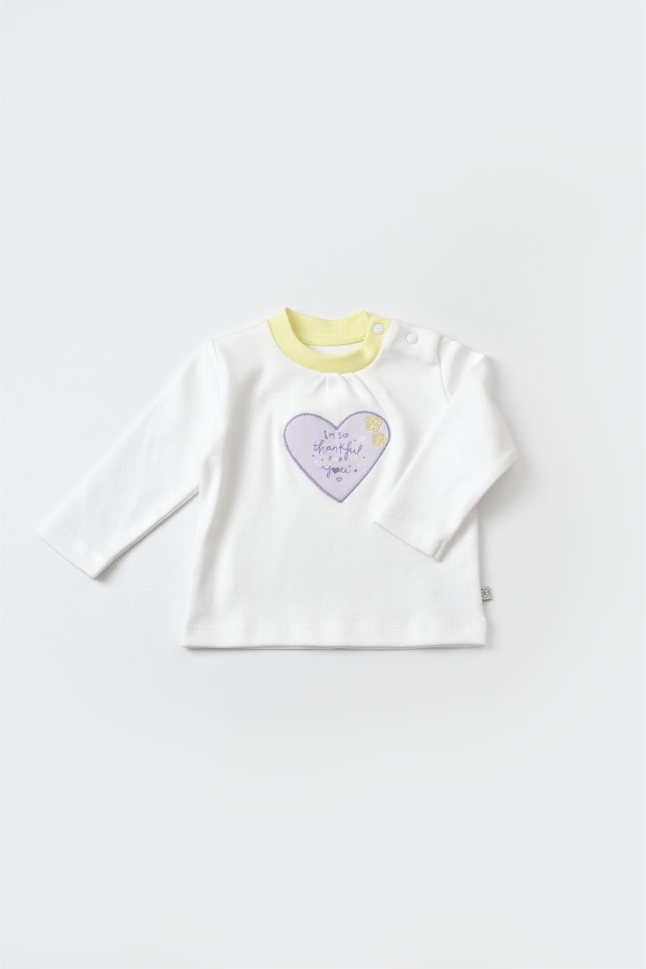 BİORGANİC LOVE YOU BABY SWEAT YELLOW LAVENDER SET
