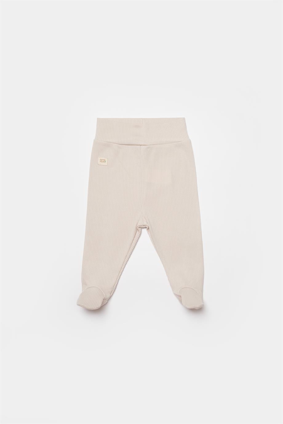 BİORGANİC MODAL NATURE RELAX TROUSERS WİTH FEET BEIGE SET