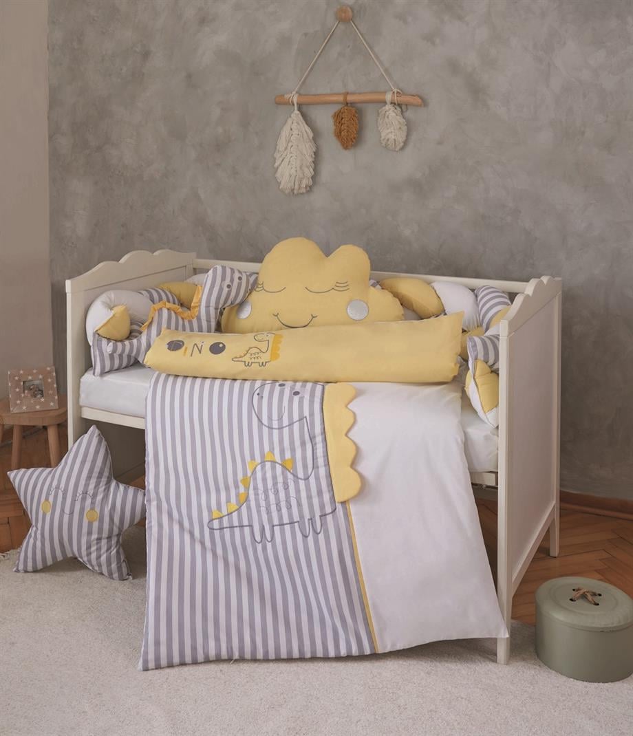 BİBABY DİNO SAÇ ÖRGÜ MOBİLYA UYKU SETİ