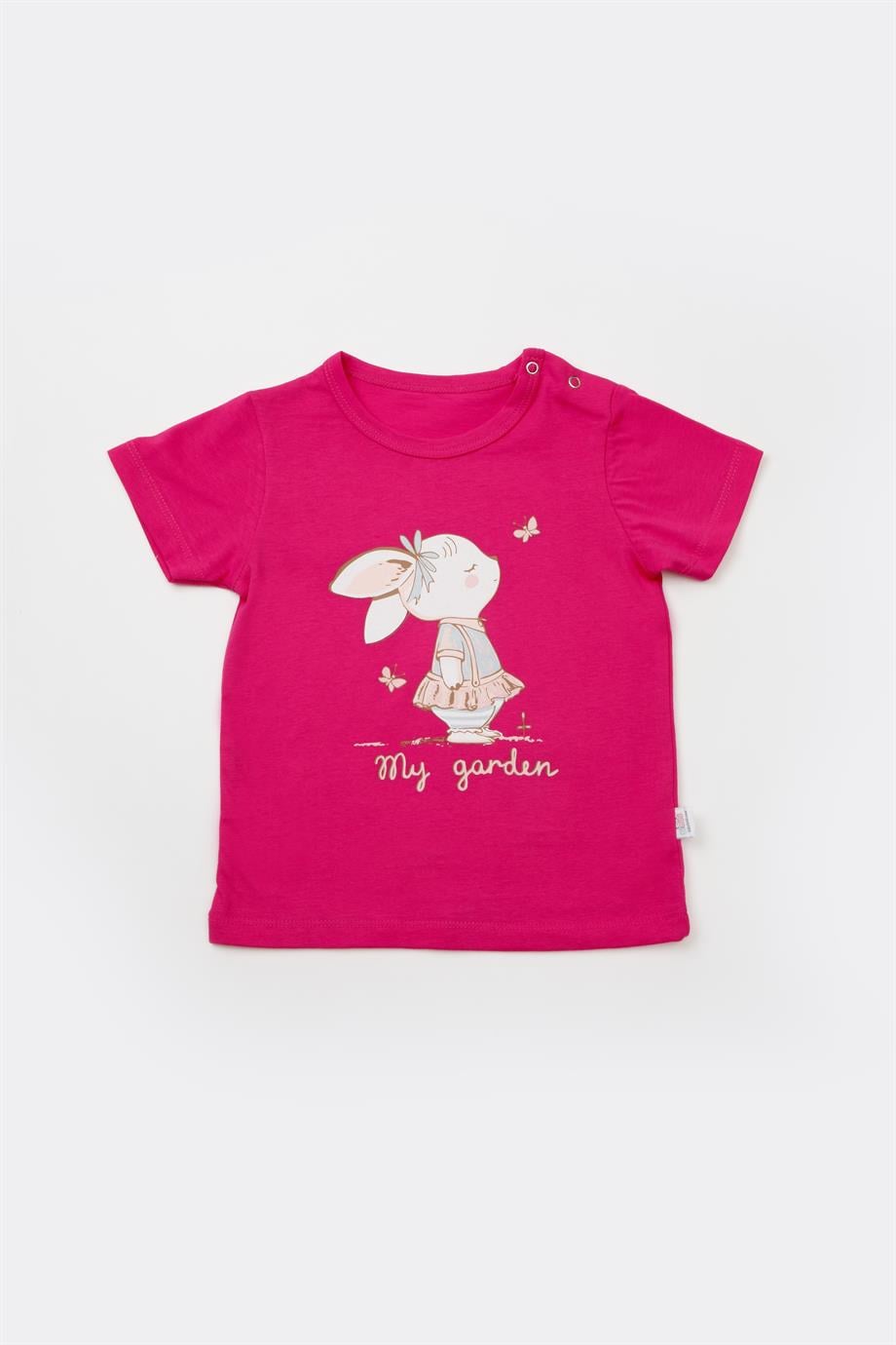 BİMİNİ MY GARDEN T-SHİRT FUŞYA SET