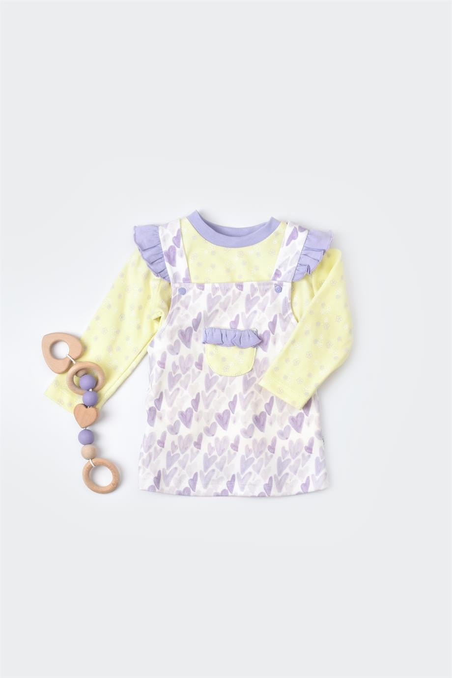 BİORGANİC LOVE YOU BABY JİLE 2Lİ TAKIM YELLOW SET