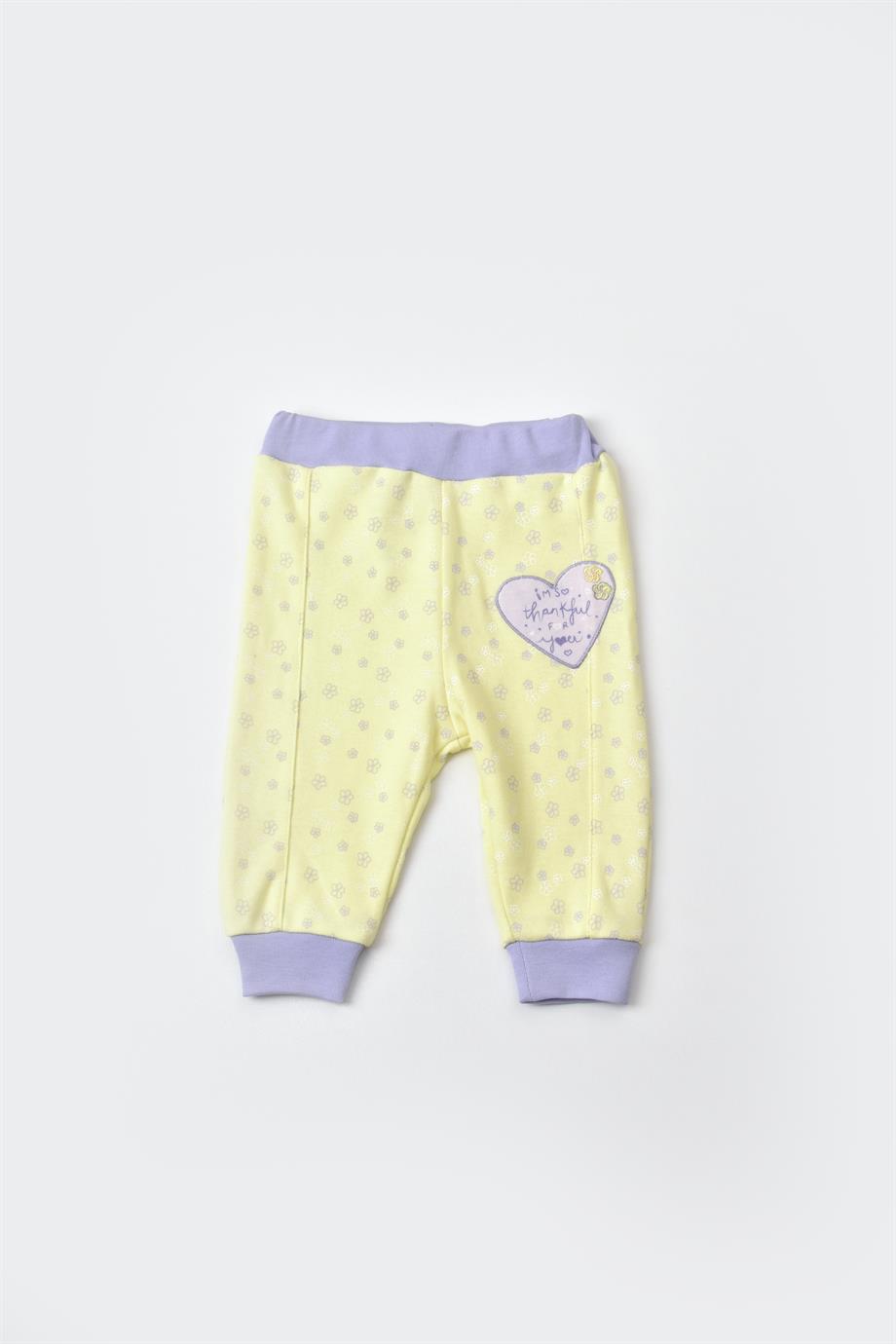 BİORGANİC LOVE YOU BABY PATİKSİZ ALT YELLOW LAVENDER SET