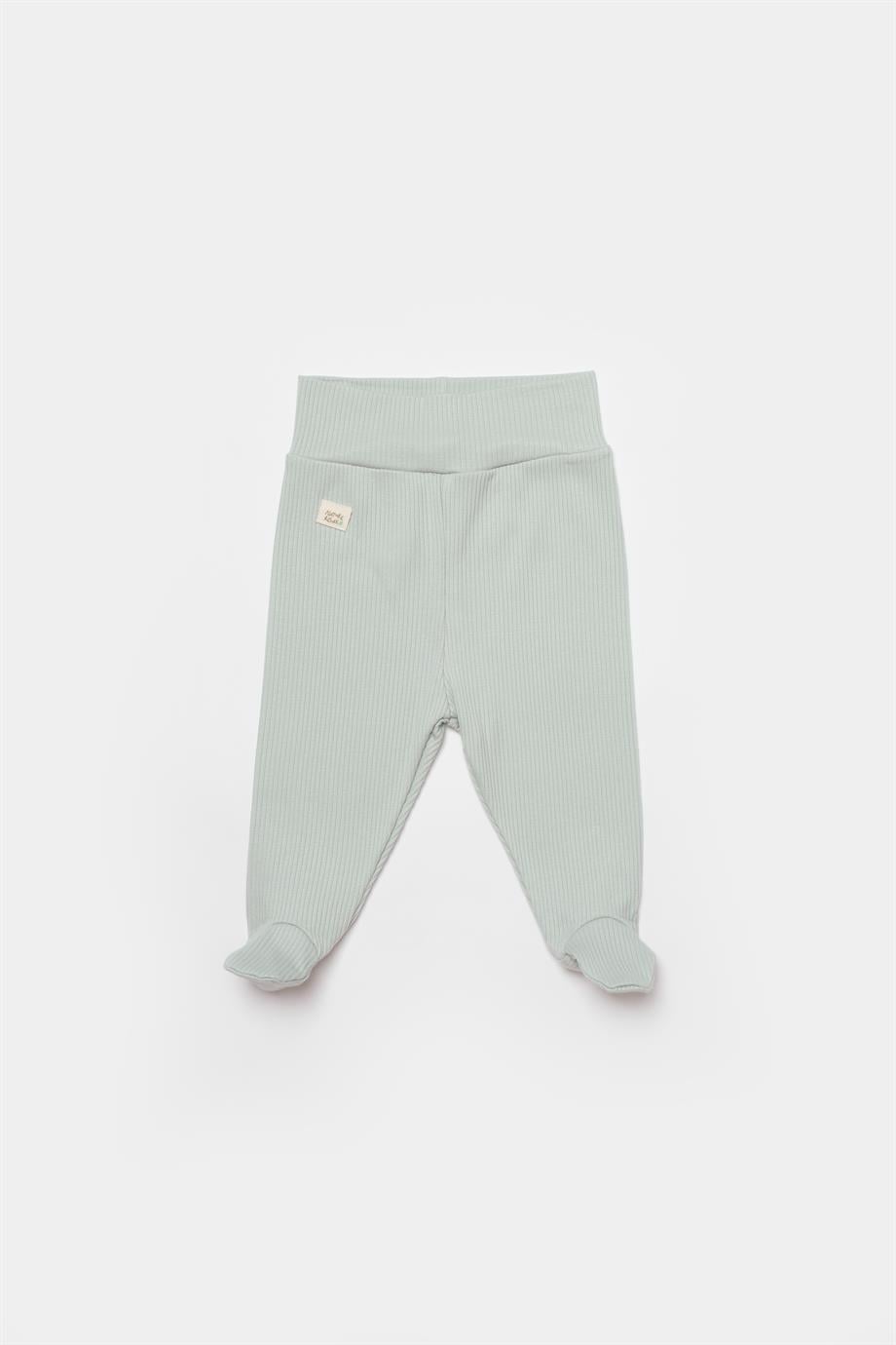 BİORGANİC MODAL NATURE RELAX TROUSERS WİTH FEET MINT SET