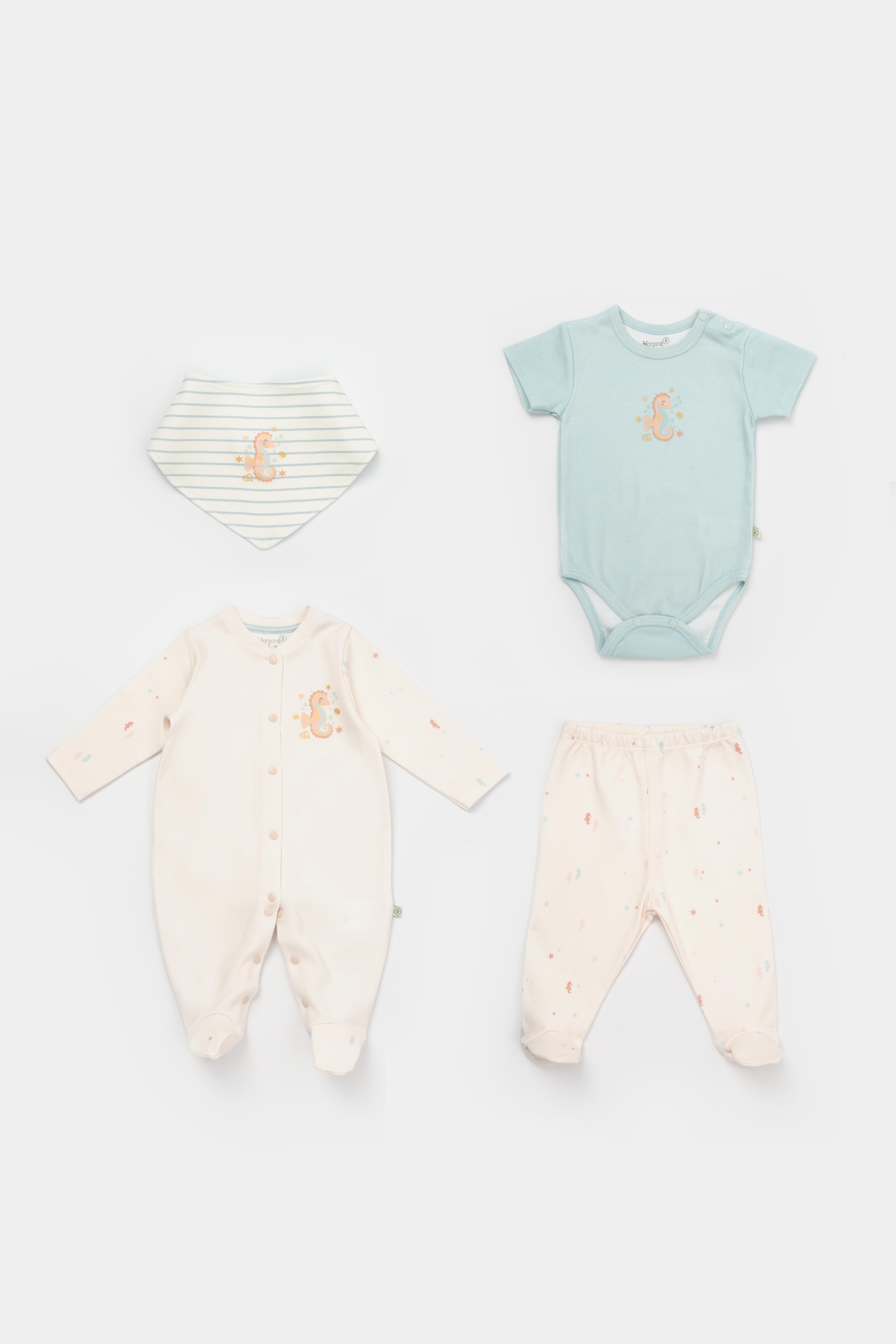 BİORGANİC SAVE THE SEAHORSE TULUMLU TÜLLÜ SET