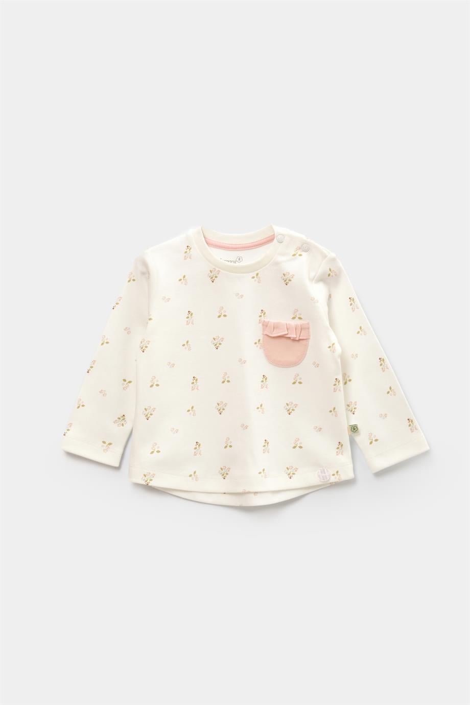 BİORGANİC THE FLOWERS SWEAT EKRU PEMBE SET