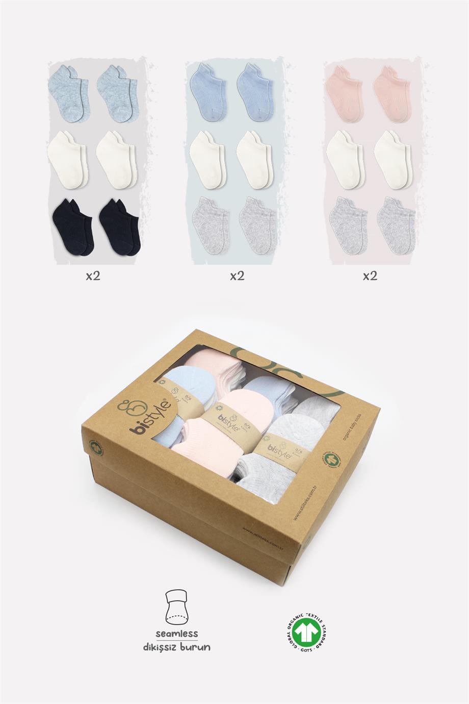 BİSTYLE 6LI PENYE SNEAKERS 0-6 SET