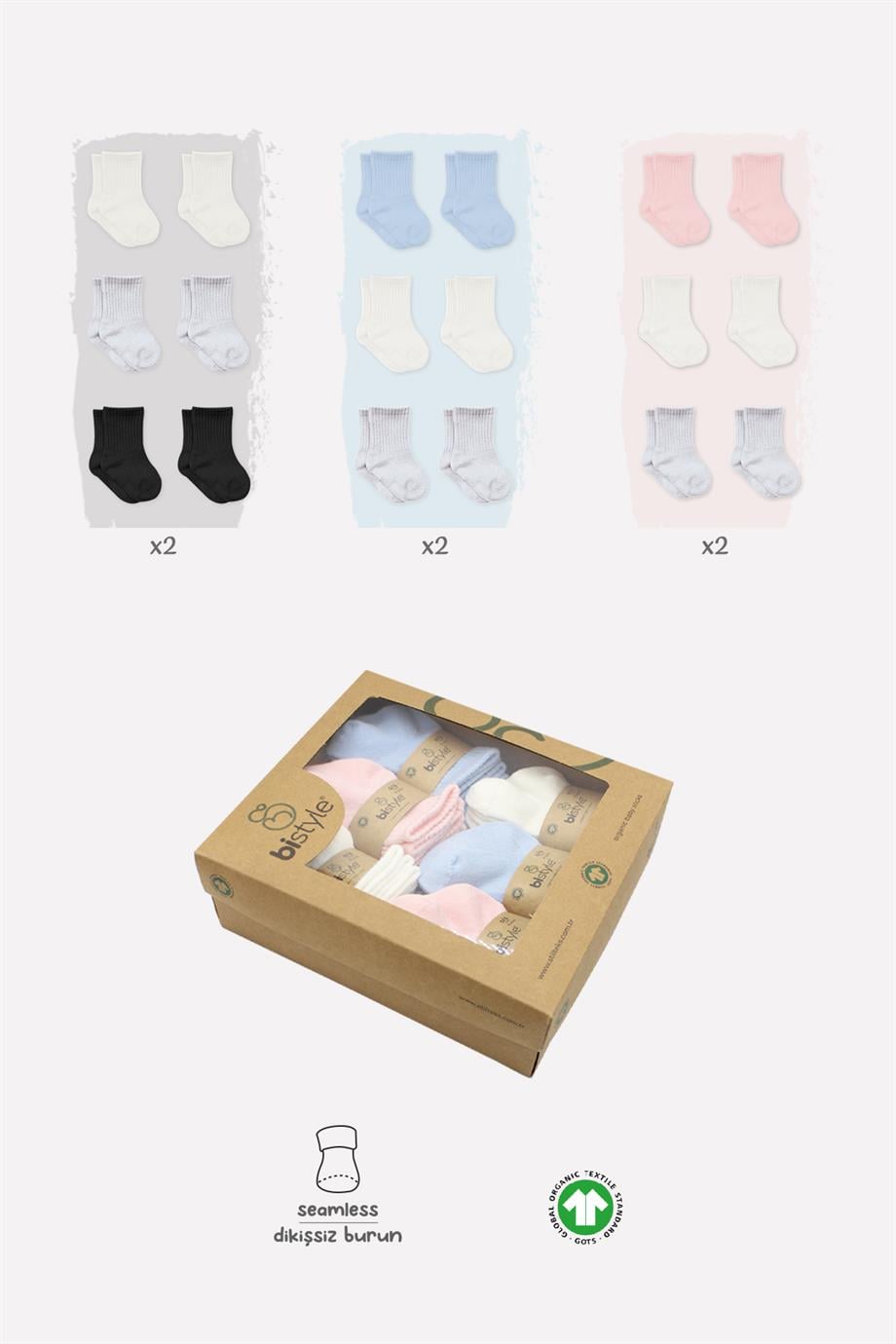 BİSTYLE BASIC 6LI PENYE DÜZ SOKET 24-36 SET