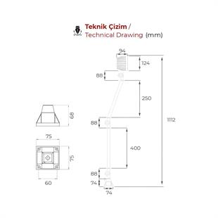 MTR-L-21-67 Led Makina Aydınlatma Lambası 12-24V