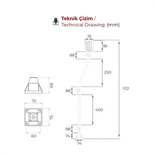 Mtr-L-38-67 Makina Aydınlatma Lambası 220V