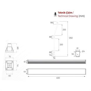 MTR-L-510-67 Teknisyen Aydınlatma Lambası 110/220V