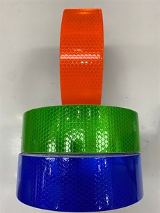 Turuncu Reflektif Bant Bal Peteği 1 mt