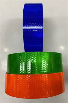 Turuncu Reflektif Bant Bal Peteği 1 mt