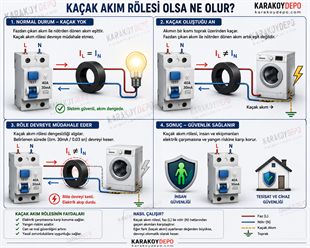 OAG 362 2x40 300 mAmp 2 Kutuplu Kaçak Akım Rölesi