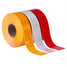 Reflektör 50x46 mt Reflektör Bant Petekli kırmızı Renk