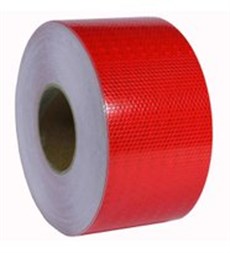 Reflektör 50x46 mt Reflektör Bant Petekli kırmızı Renk