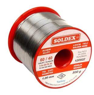Soldex 1,20mm 500Gr Soldex Lehim Teli Sn60 Pb40