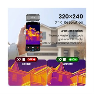 Thermal Master P1 Android iOS Uyumlu Mobil Termal Kamera 320x240