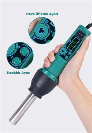 Yihua 8858-I Portatif Sıcak Hava Tabancası 650W