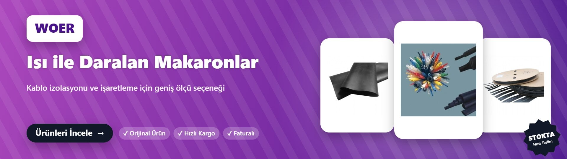 Woer Isı ile Daralan Makaronlar