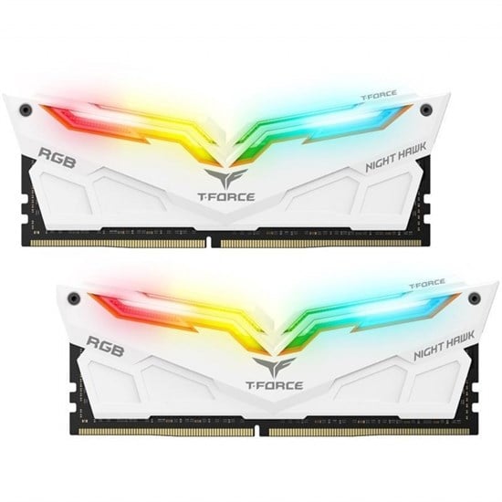 16 GB DDR4 3200Mh T-FORCE NIGHT HAWK RGB WHITE 8x2 Fiyatları