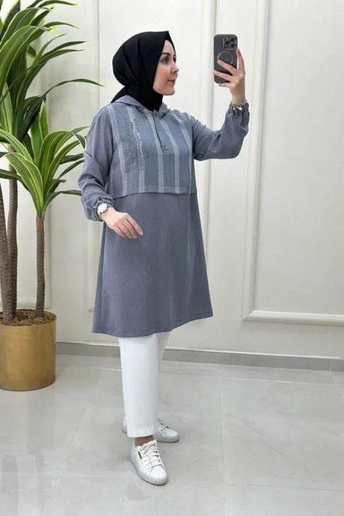 gri tunik