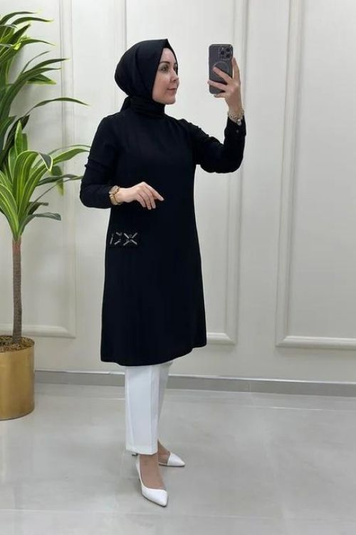 siyah tunik