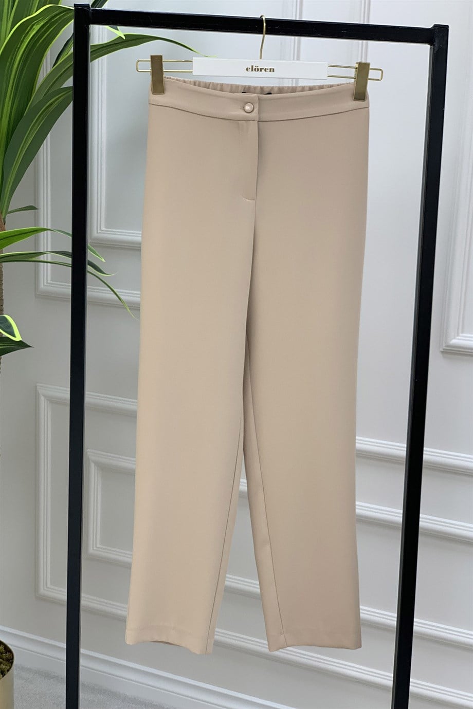 Pantolon Havuç Model Kadın Pantolon Bej 1305