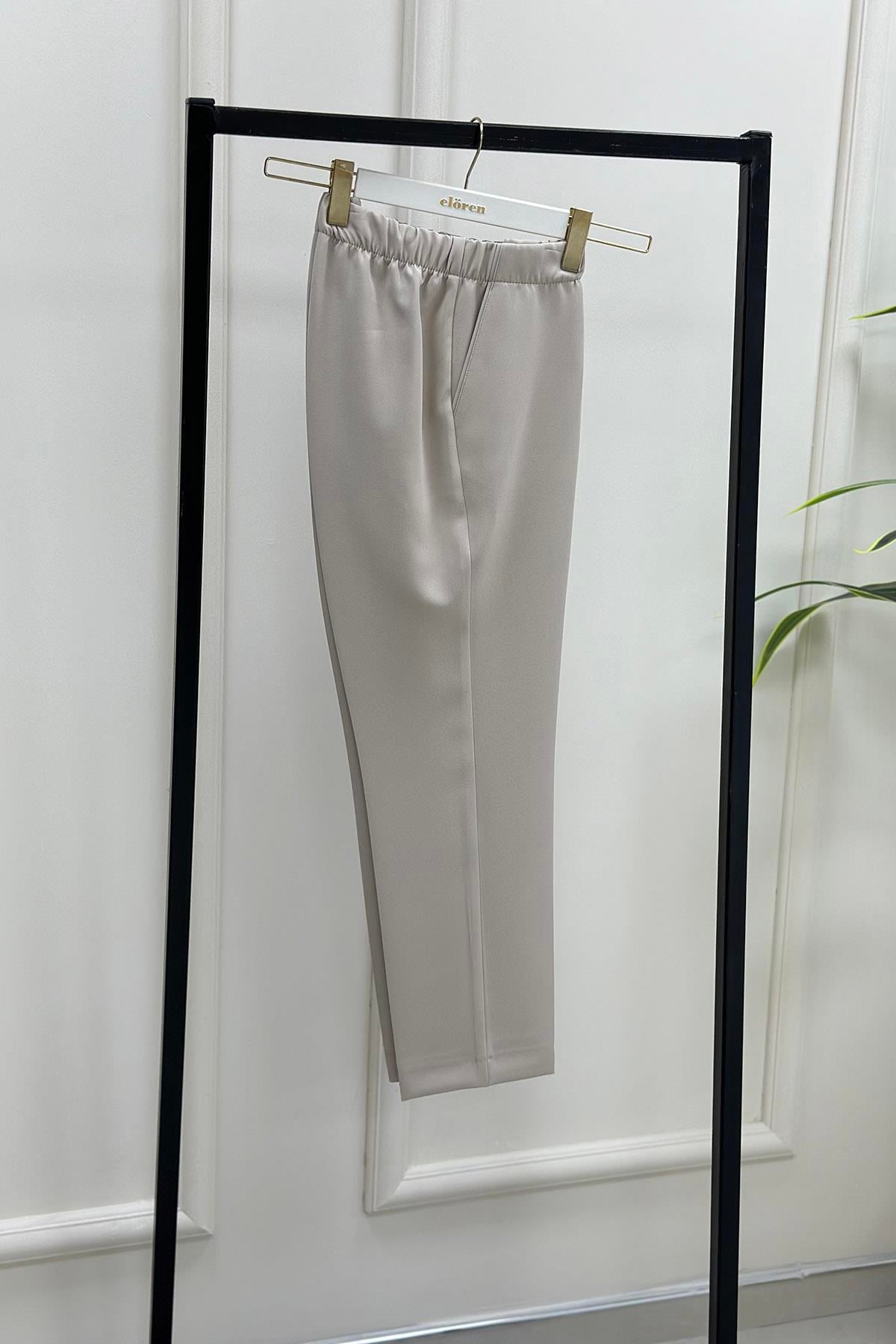 PantolonDar Paça Model Kadın Pantolon Taş 1309 