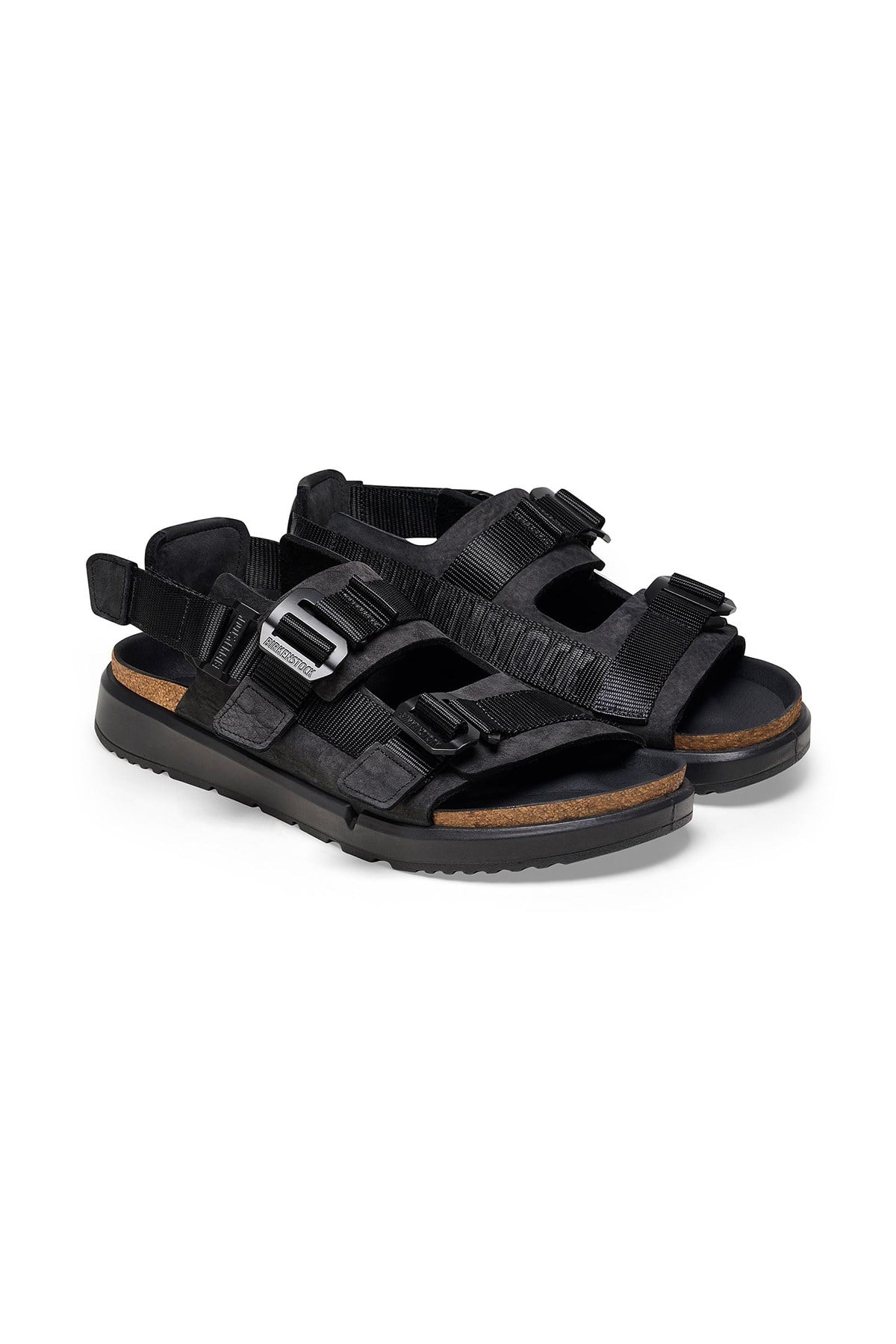 Birkenstock Shinjuku Nl Tx 1024599 Çift Bantlı Erkek Sandalet - SİYAH