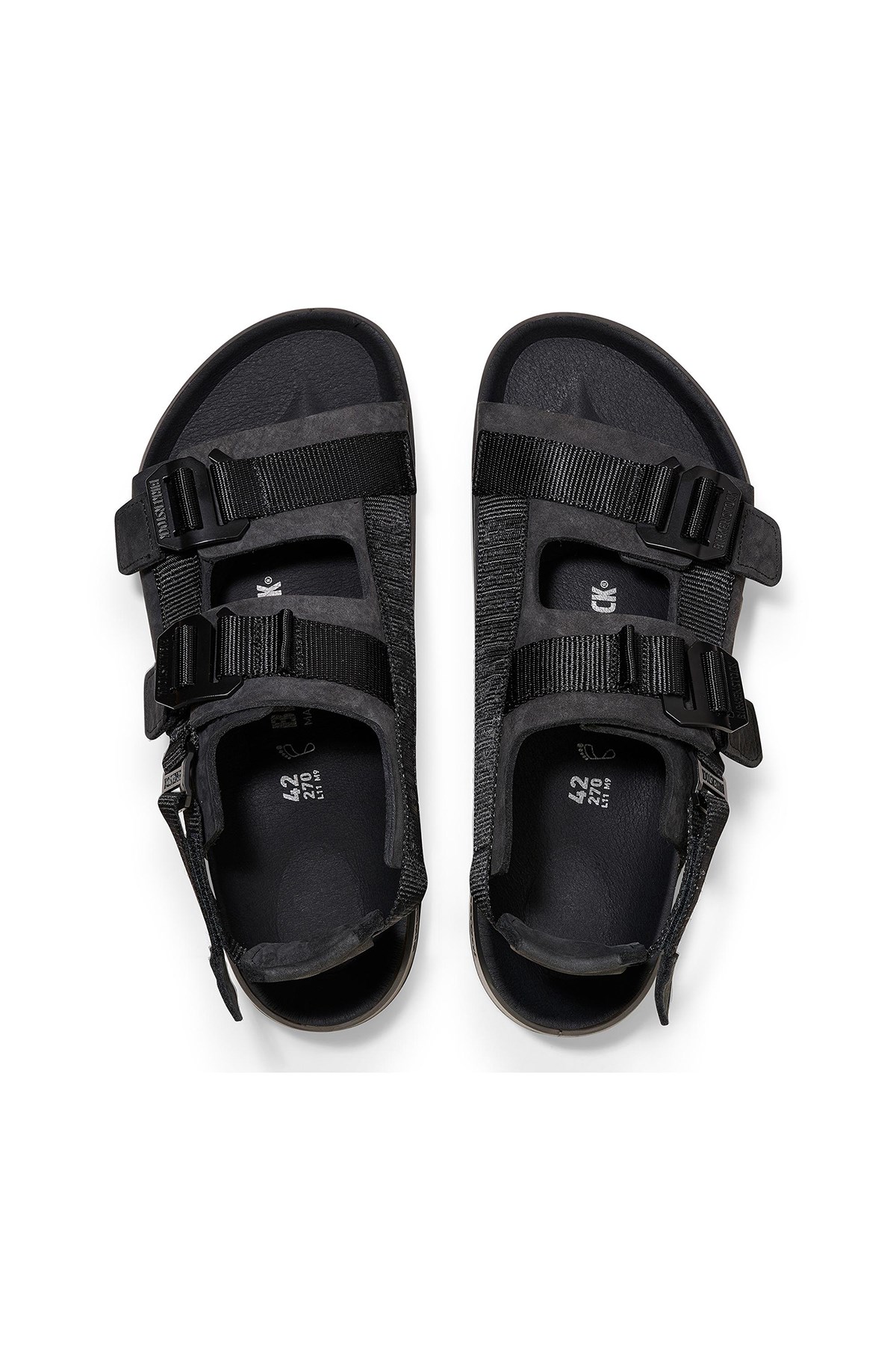 Birkenstock Shinjuku Nl Tx 1024599 Çift Bantlı Erkek Sandalet - SİYAH