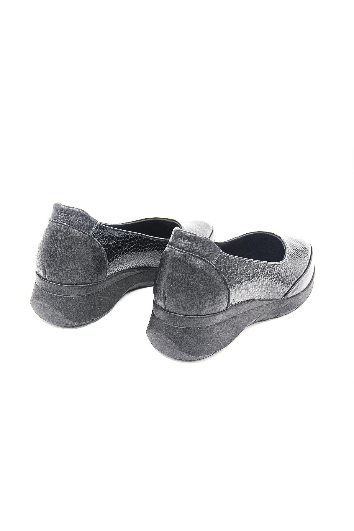 Ceyo 2265 Kadın Comfort Ayakkabı - SİYAH