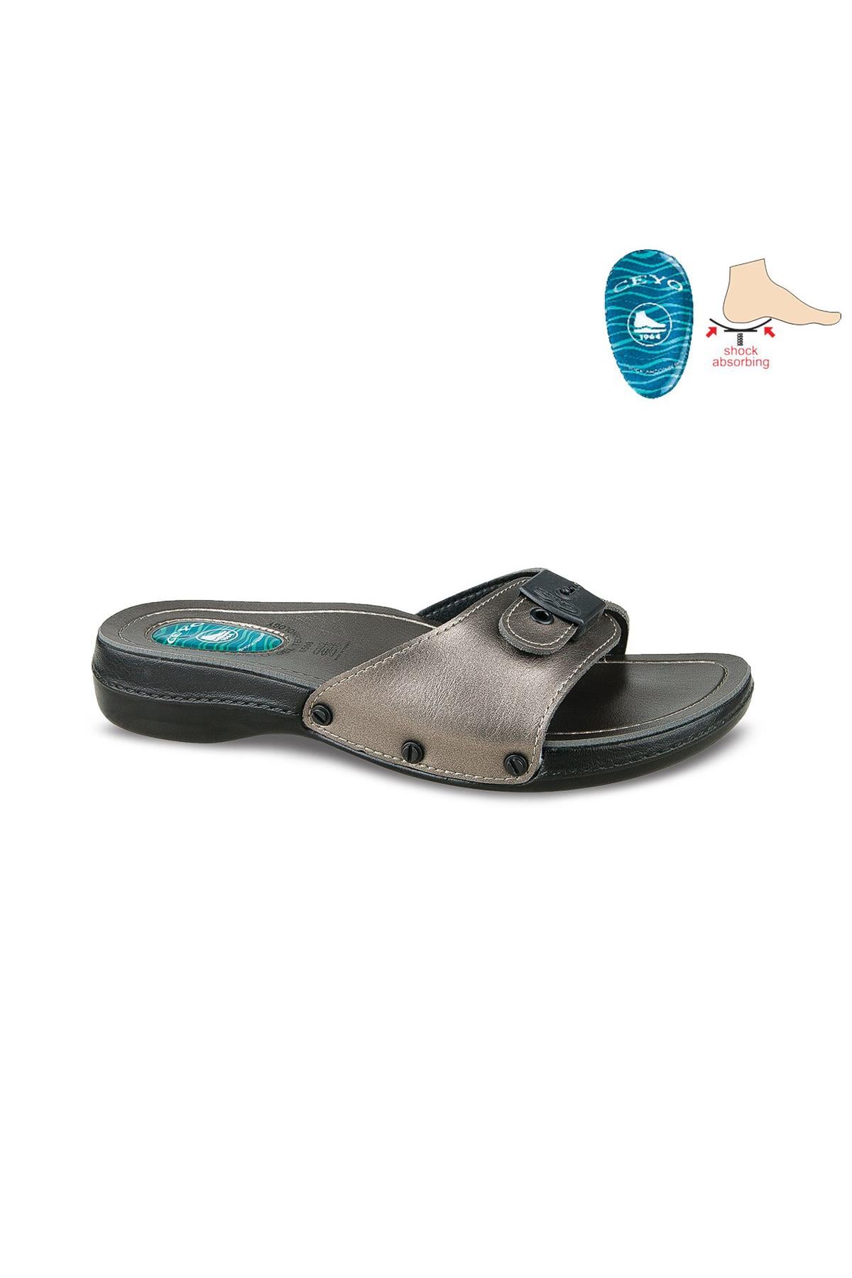 Ceyo 6500-1 Kadın Terlik - PLATİN