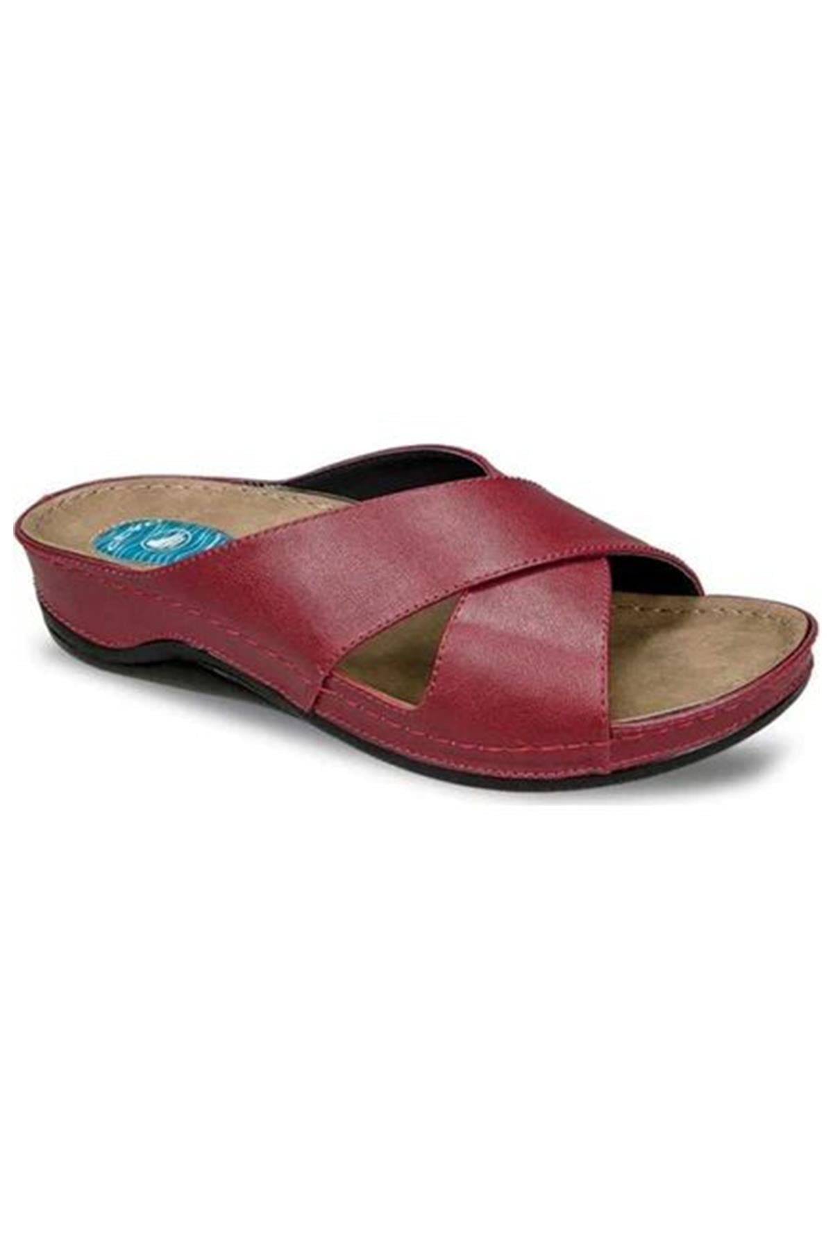 Ceyo 9946-1 Kadın Terlik - BORDO