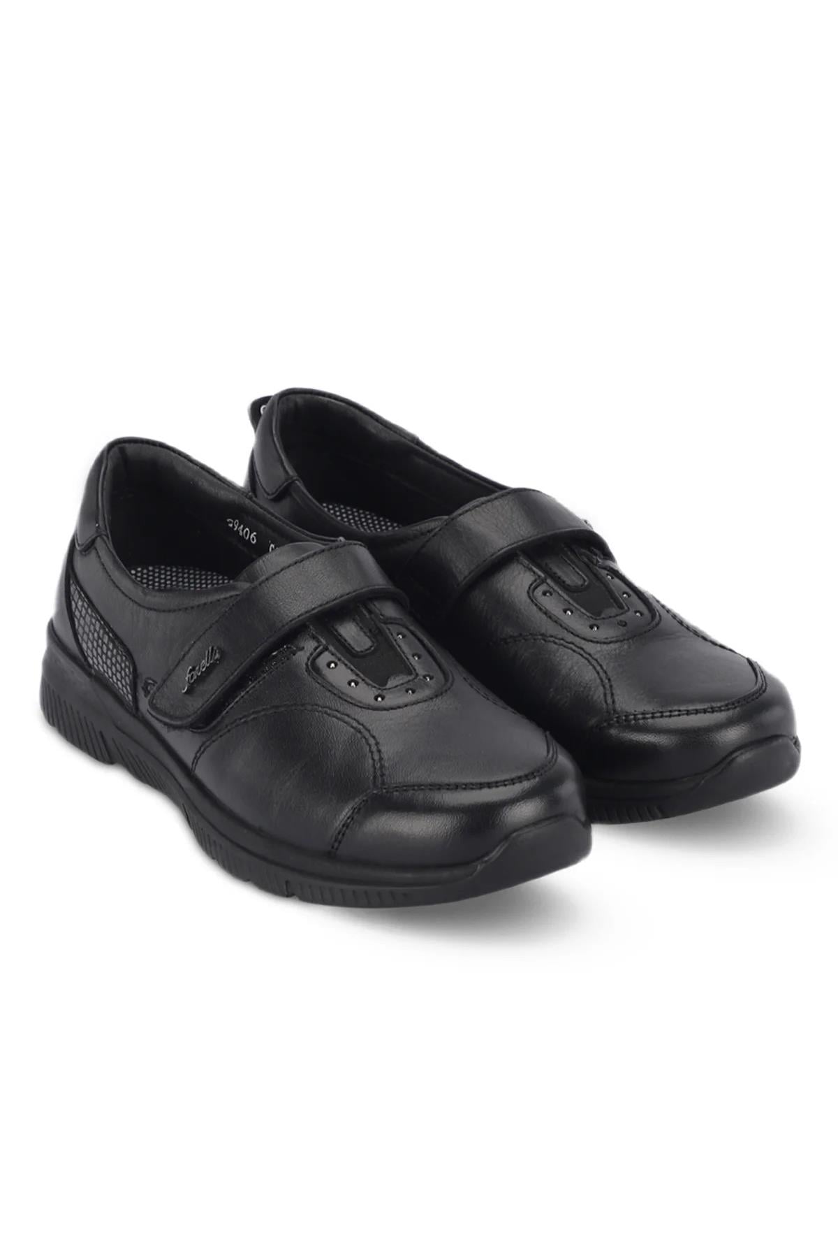 Forelli Golden 29406 Kadın Comfort Ayakkabı - SİYAH