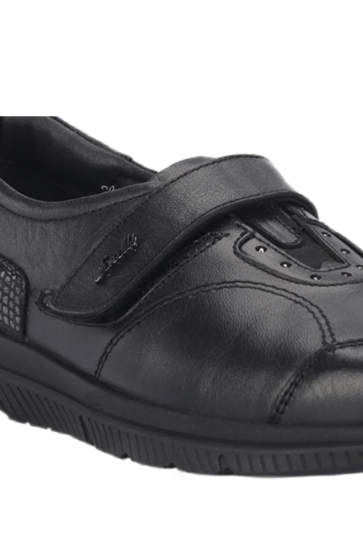 Forelli Golden 29406 Kadın Comfort Ayakkabı - SİYAH