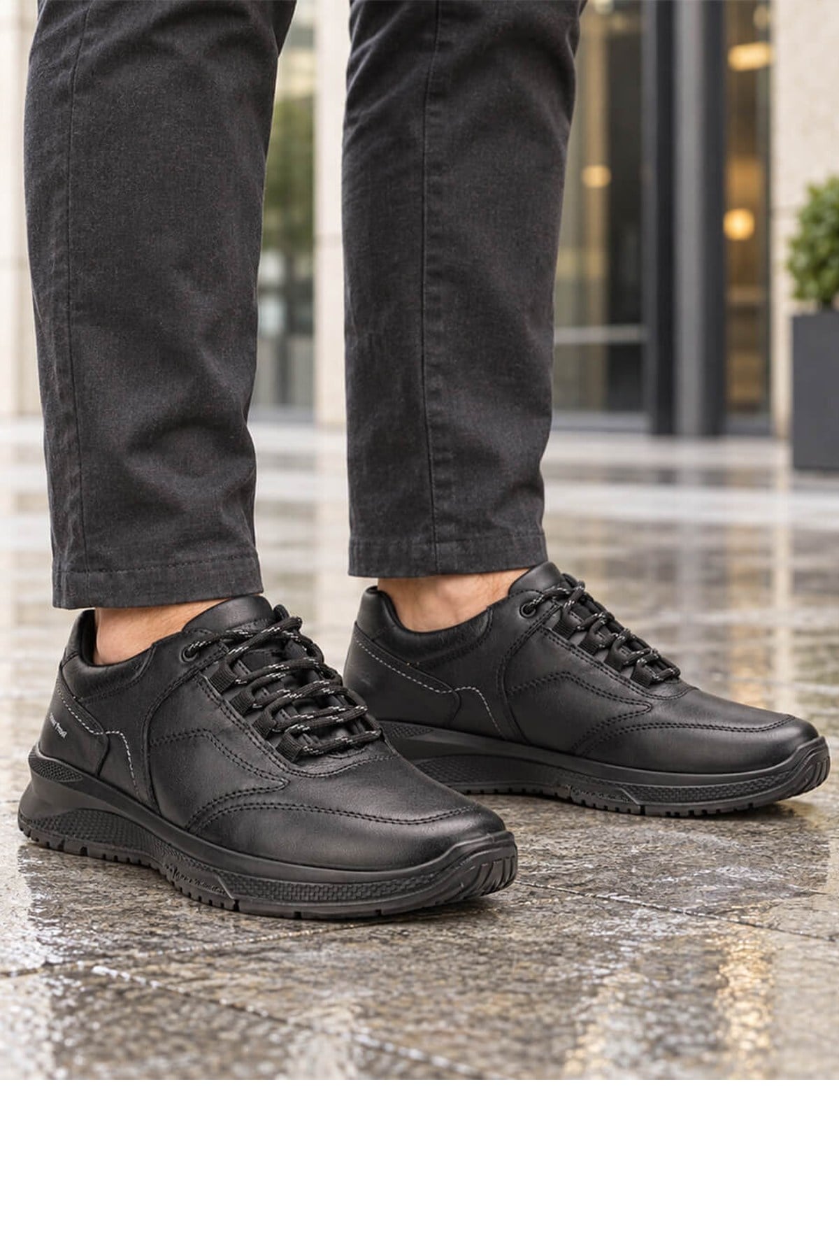 Forelli Proof-2 46115 Erkek Deri Waterproof Comfort Ayakkabı - SİYAH