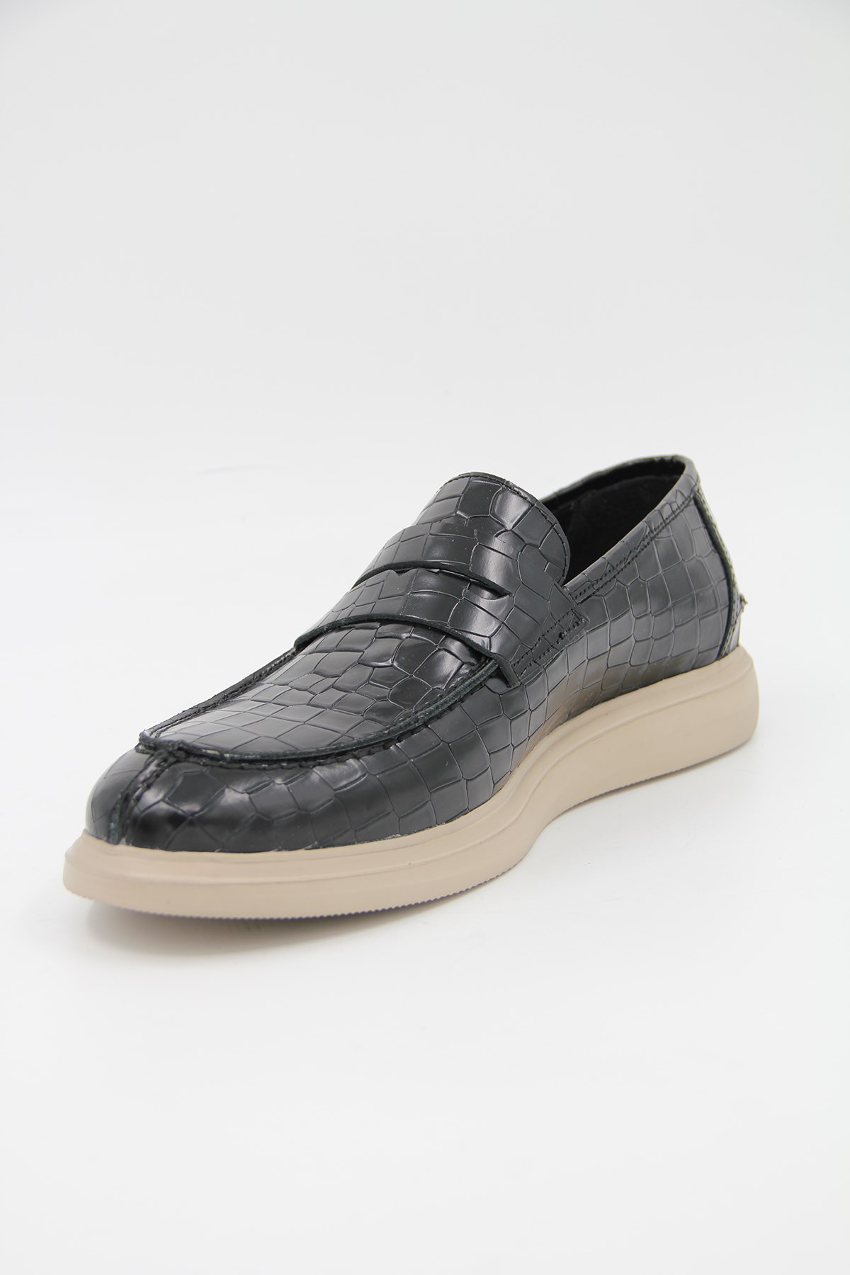 Freefoot 226825 Erkek Casual Ayakkabı - SİYAH CROCO DERİ