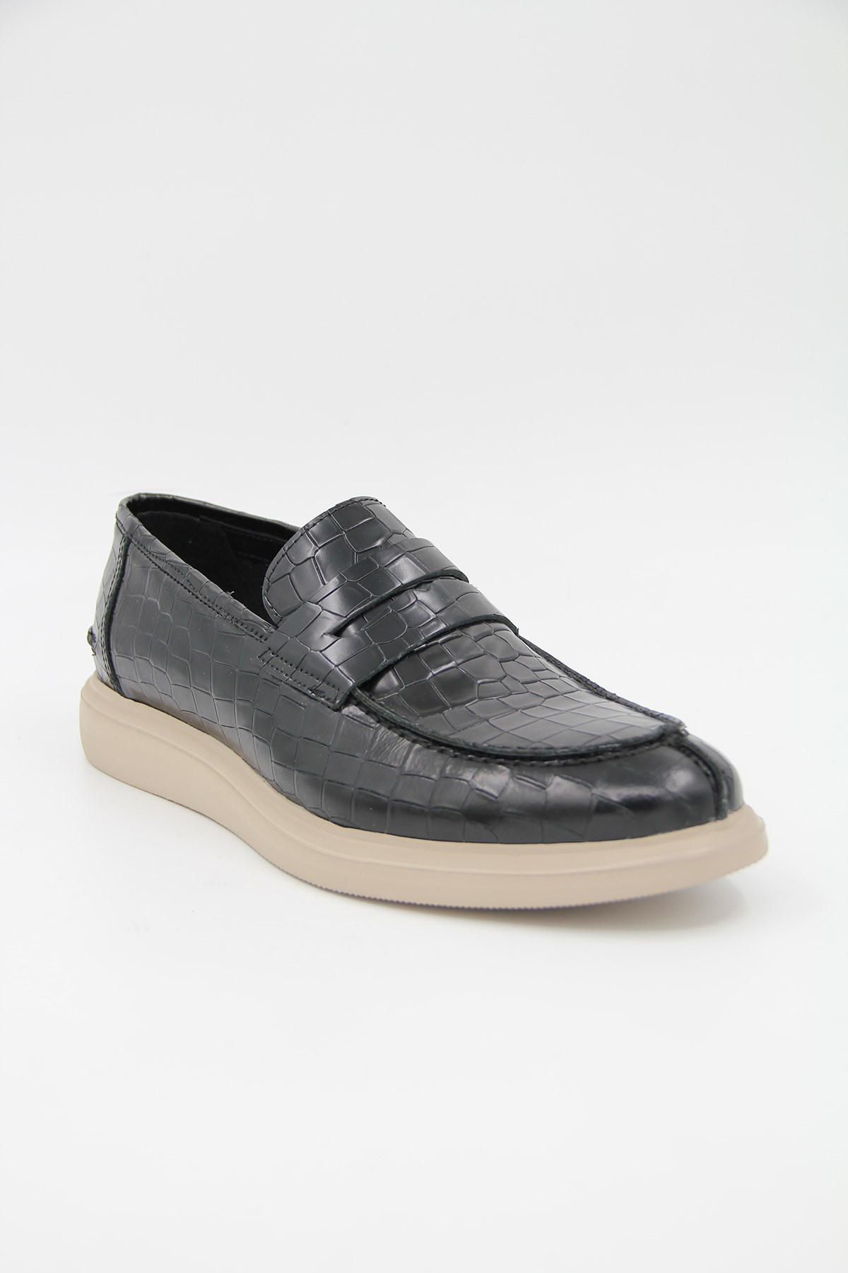 Freefoot 226825 Erkek Casual Ayakkabı - SİYAH CROCO DERİ