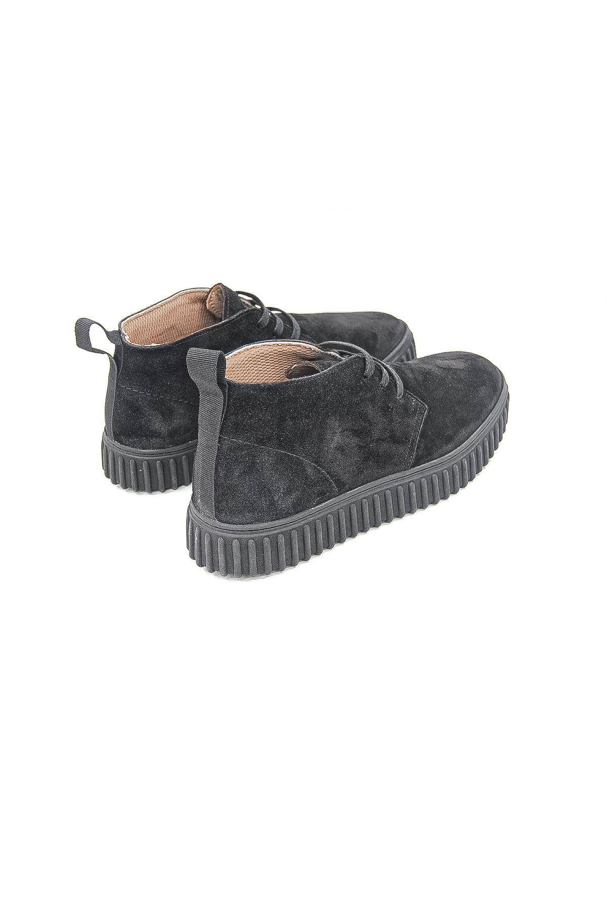 Freefoot 263271 Üç Bağcıklı Erkek Casual Bot - SİYAH