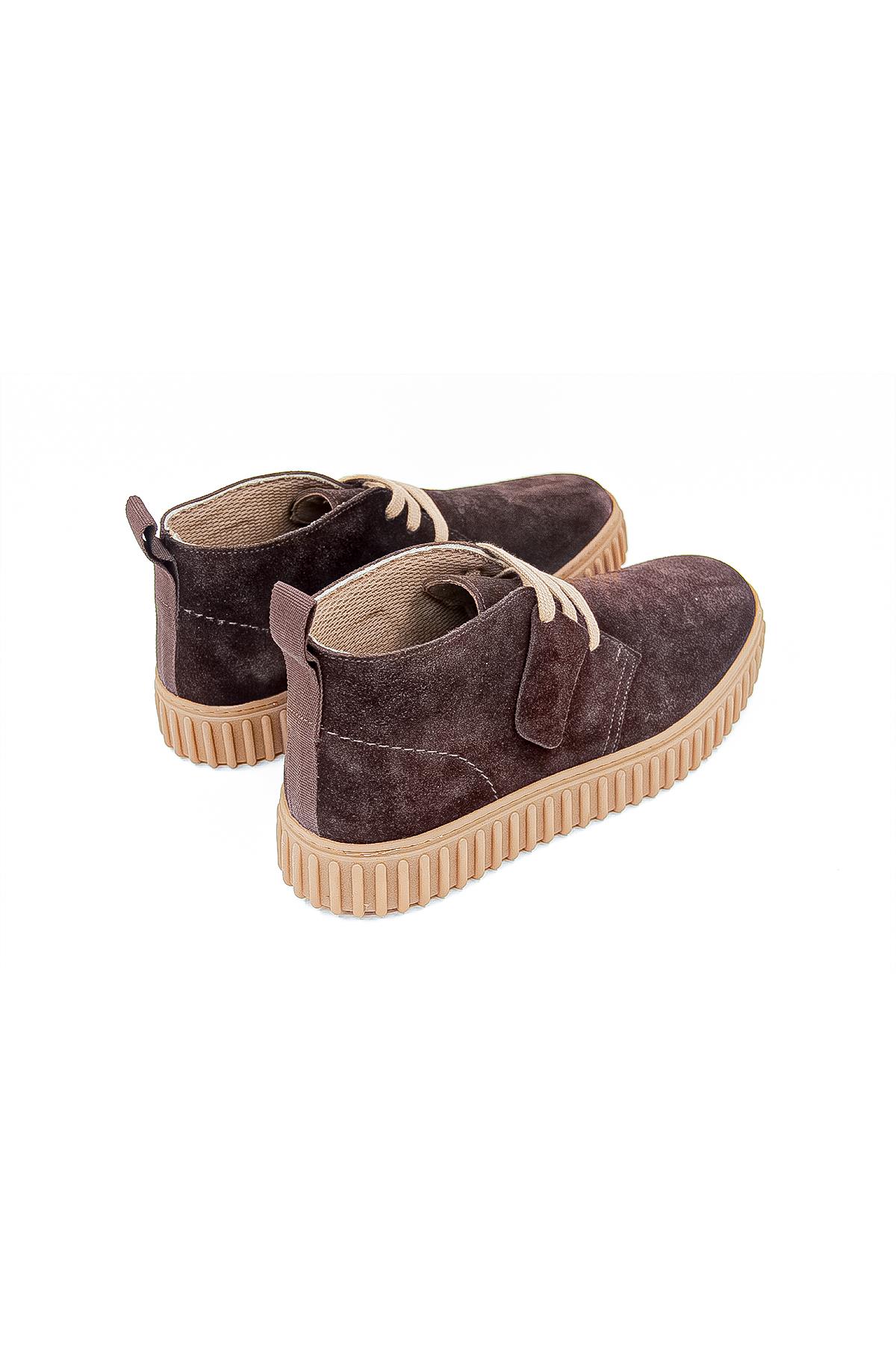 Freefoot 263271 Üç Bağcıklı Erkek Casual Bot - KOYU KAHVERENGİ