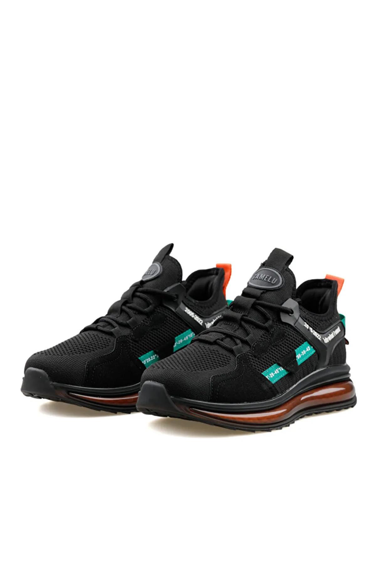 Gamelu 24Ym Aırboos Erkek Sneaker Ayakkabı - SİYAH-YEŞİL