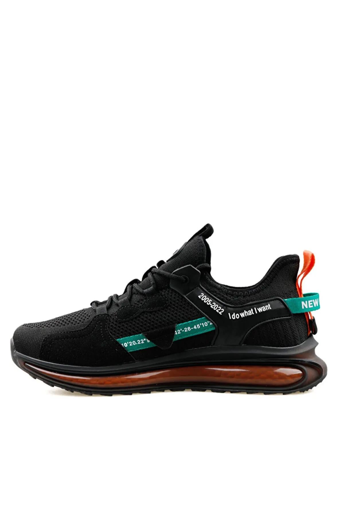 Gamelu 24Ym Aırboos Erkek Sneaker Ayakkabı - SİYAH-YEŞİL