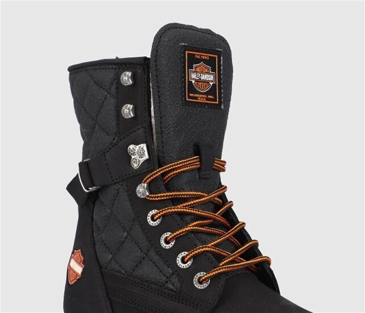 Harley Davıdson 025G100078 New Worker Kadın Bot - SİYAH DERİ
