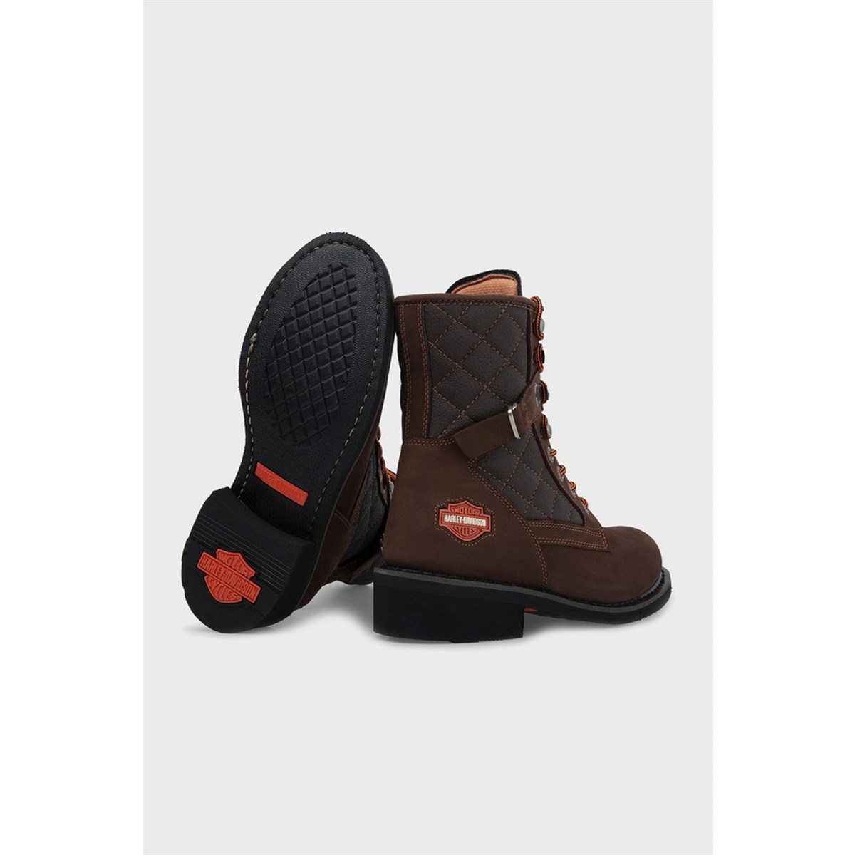 Harley Davıdson 025G100078 New Worker Kadın Bot - KOYU KAHVERENGİ DERİ